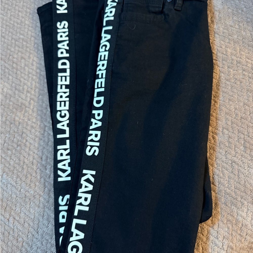 Karl Lagerfeld Black Garment with Logo Accent